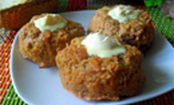 Мясные маффины с пшеничной крупой и свеклой