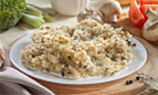 Рис с грибами в сливочно-сметанном соусе
