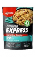  Увелка. Dinner Express.Готовый рис с белыми грибами