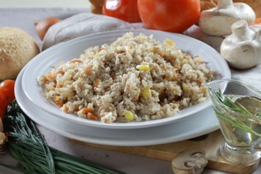 Рисовая запеканка с мясом, фото, рецепт