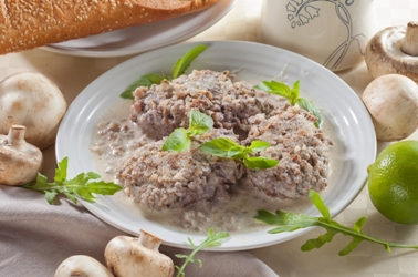 Гречаники в сметанном соусе, фото, рецепт