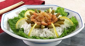 Салат рисовый с креветками, фото, рецепт