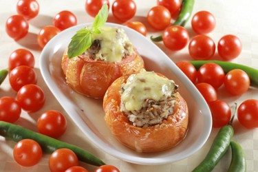 Помидоры, фаршированные мясом и рисом с овощами, фото, рецепт