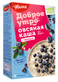 Каша овсяная быстрого приготовления с черникой