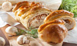 Кулебяка с рыбой и гречневой кашей
