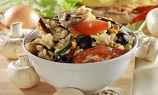 Овощной плов с грибами