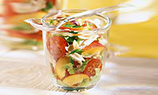 Салат «Радуга вкуса» с чечевицей и тунцом