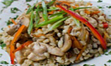 Плов из перловки, курицы и грибов «Жемчужный»