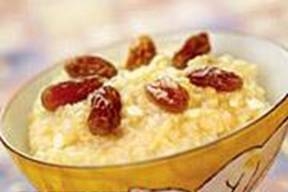 Каша пшенная с изюмом и творогом, фото, рецепт