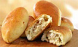 Пирожки печеные с рисом и рыбным фаршем