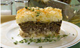 Рисовый гратен с мясом и грибами