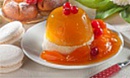 Персиковая панна котта с овсянкой и фруктовым желе