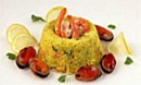 Рисовое кольцо с морепродуктами