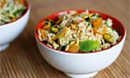 Пряный рис в индийском стиле с курицей карри