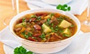Щи с молодой капустой и фасолью