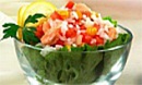 Салат рисовый с рыбными консервами