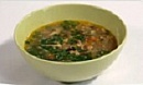 Постный чечевичный суп с орехами и грибами