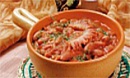 Фасоль с беконом и чесноком