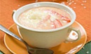 Суп – пюре из риса, лука и помидорами