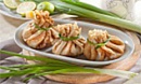 Блинные мешочки с гречкой