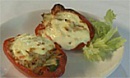 Перцы, фаршированные ячневой крупой с овощами и курицей