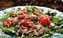 Салат из пшеничной крупы с овощами и зеленью
