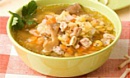 Гороховый суп с копченой курицей