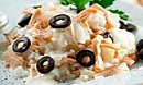 Закуска с кальмарами «Черно-белое кино»